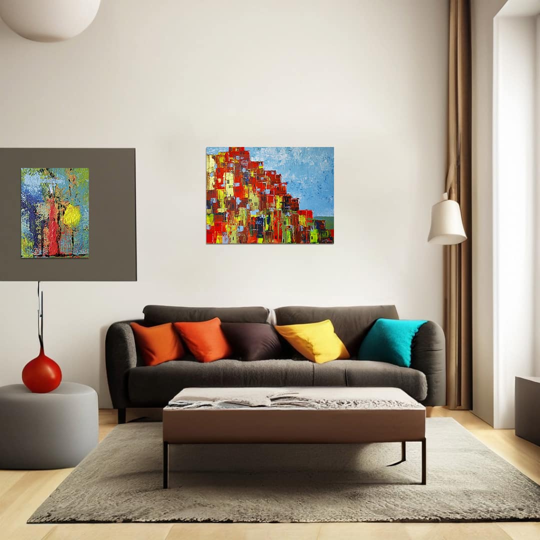 KING-ARTHUR-46X55-KSOUR-MeS2 KING ARTHUR et KSOUR - 2 toiles abstraites de Gil MAS