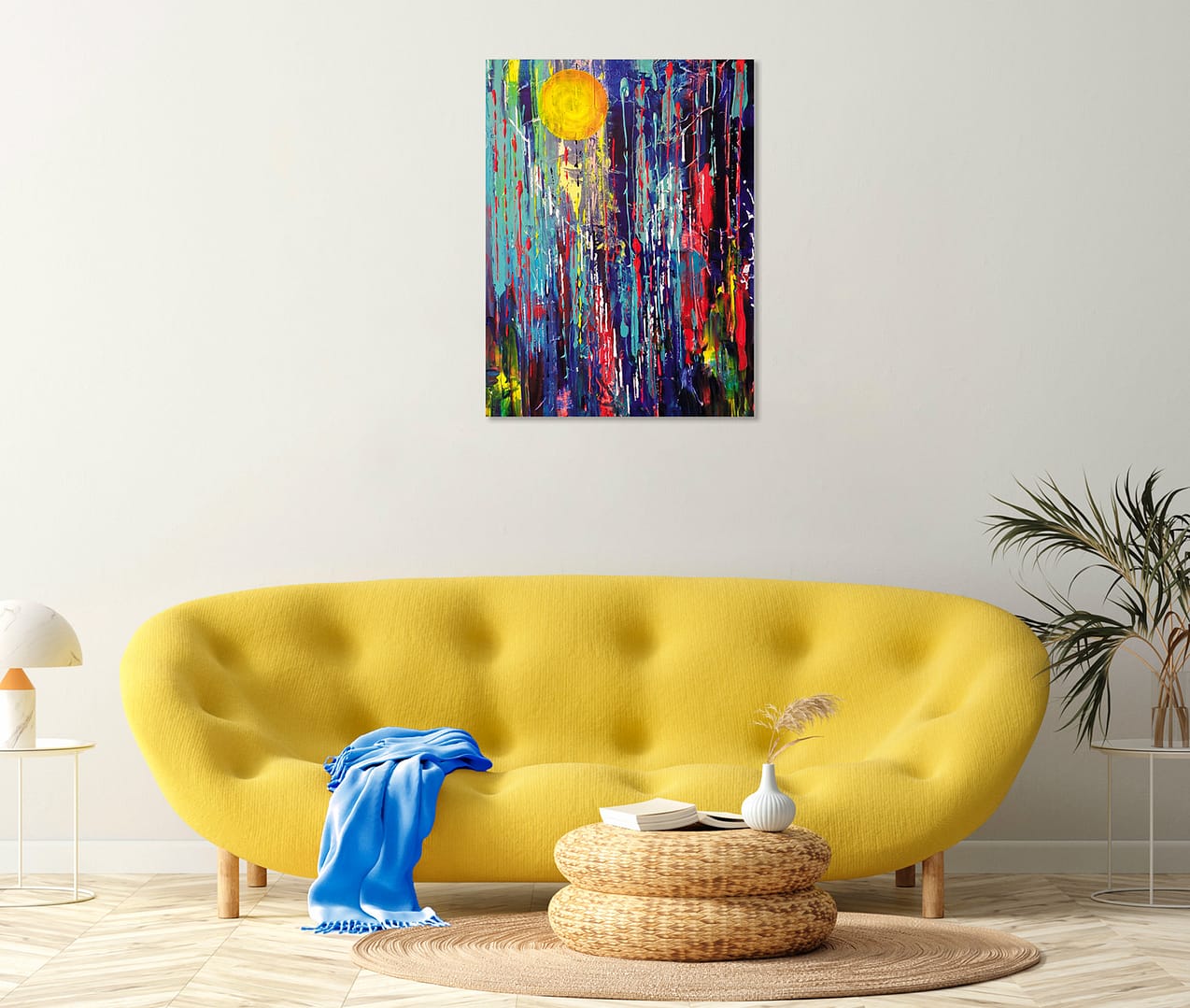 RAINY-MOON-60X80-MeS-V3 Rainy Moon - peinture abstraite du peintre Gil MAS