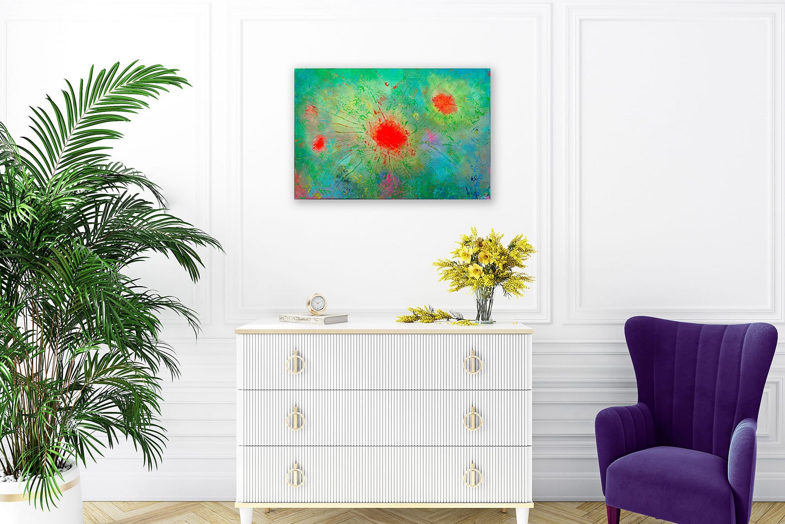 PIECE OF MY HEART - 90x60 - Peinture abstraite de Gil MAS