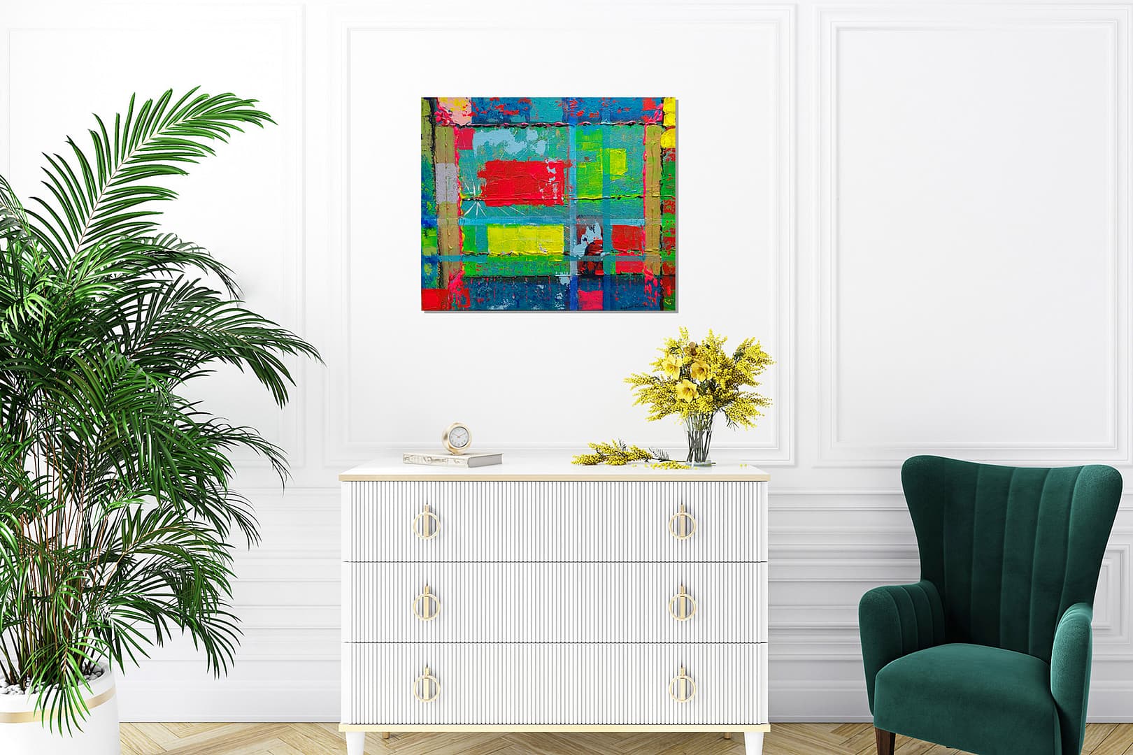 PHARE-NIENTE-60X50-MeS2 PHARE NIENTE - peinture abstraite de Gil MAS - 60x50cm