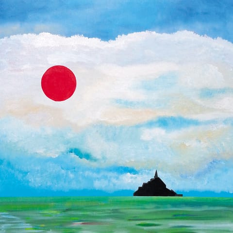 PRÉS SALÉS - 100X100 - Peinture abstraite de Gil MAS, peintre contemporain granvillais