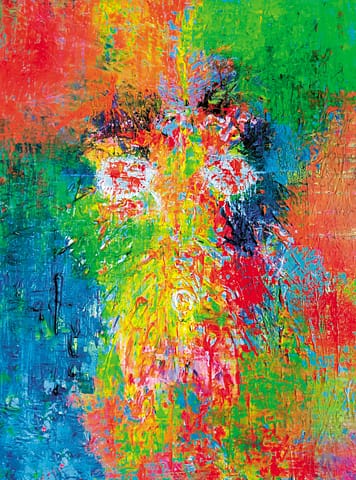 RÉVÉLATION - 60X80 - Peinture abstraite de Gil MAS, peintre contemporain granvillais