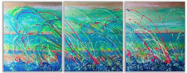VAGUS VAGA VAGUM 3- X(50X60) - Peinture abstraite contemporaine de Gil MAS, peintre granvillais