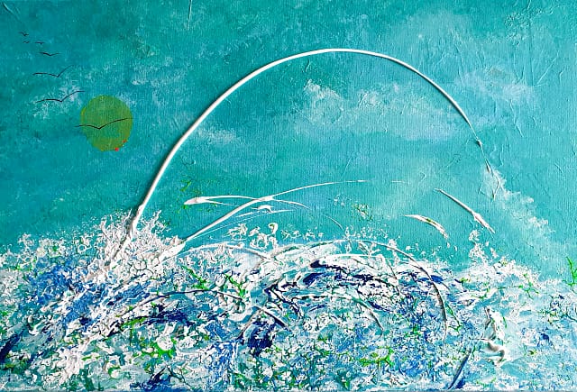 FULGURANCE 40X50 - Peinture abstraite de Gil MAS