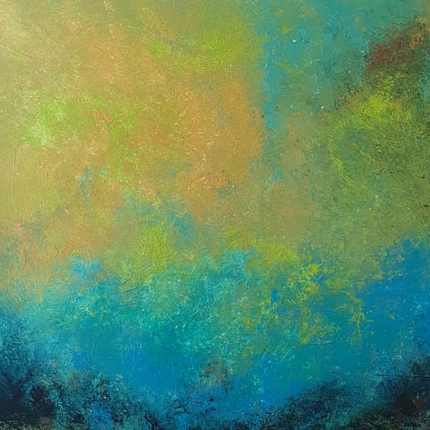 KOZMIC BLUES - 80 x 80 - Tableau contemporain Gil MAS