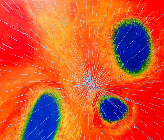 LIGHT OF HOPE - 100x80 - Tableau contemporain Gil MAS