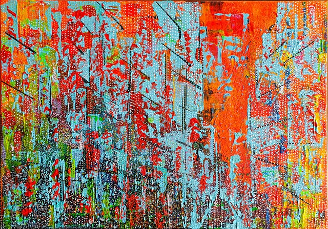 TOKYO - 55x40 - Peinture abstraite de Gil MAS