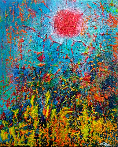 JARDIN SECRET - 33X41 - Tableau contemporain Gil MAS