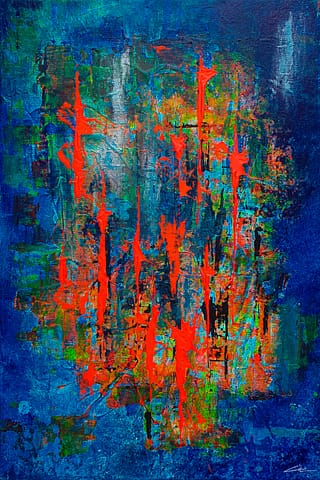 MASSAÏS - 40X60 - Peinture abstraite de Gil MAS