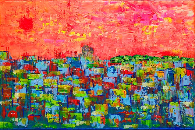 ST PAUL - 60X40 - Tableau contemporain GRANVILLE GIL MAS