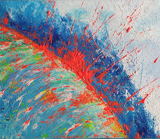 DU SOLEIL DANS L'EAU FROIDE - 46X38