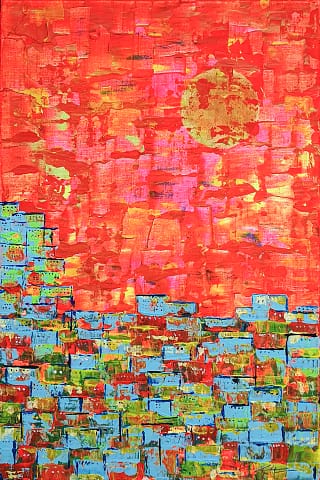 LA CITÉ DORT - 40X60
