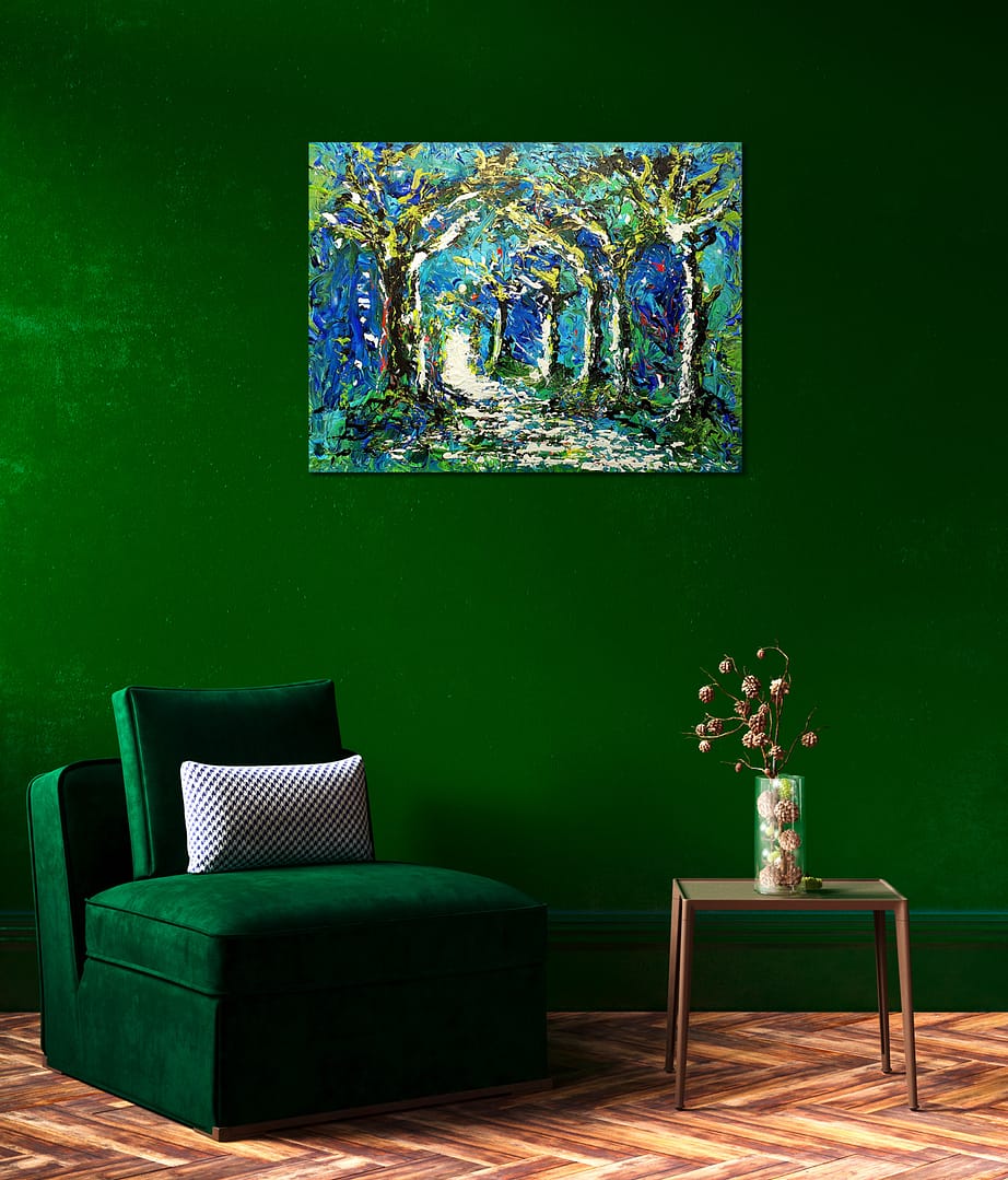 NARNIA-80X60-MeS2 NARNIA - Toile abstraite de 80x60 cm - Peinture acrylique de Gil MAS