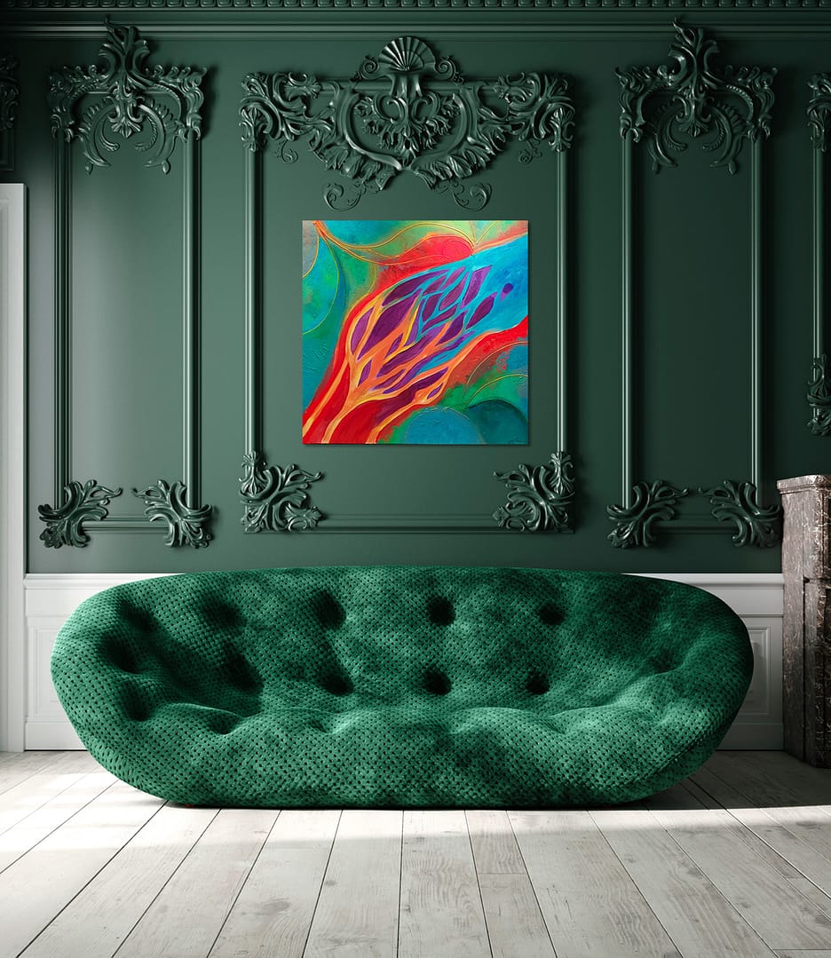 BETSIBOKA-100X100-MeS BETSIBOKA - toile abstraite du peintre Gil MAS